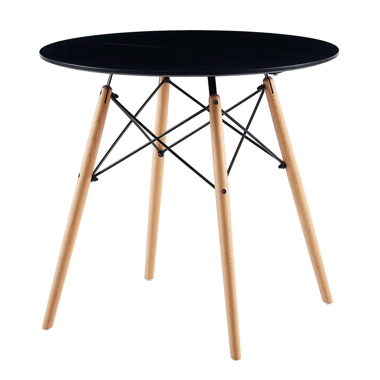LEYDEN Dining Side Chair and a Round Dining Table, Suitable for 4-6 people