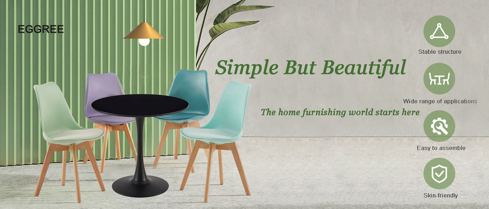 The European style of EGGREE dining chair is versatile, stylish and durable