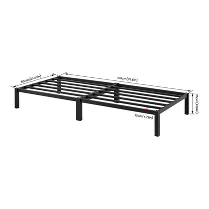 ALMA Single Metal Bed Frame-Black