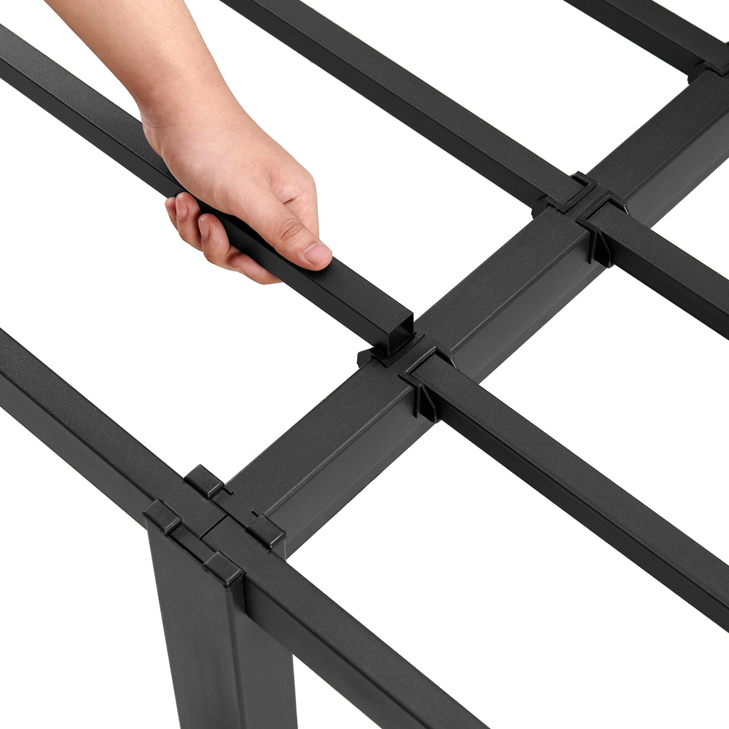 ALMA Single Metal Bed Frame-Black