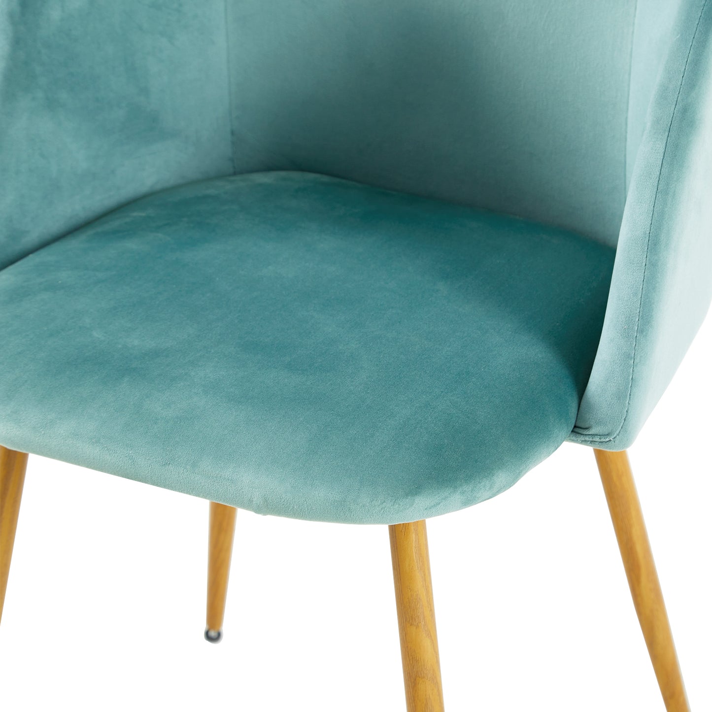 ALOE Velvet Upholstered Arm Chair - Indigo