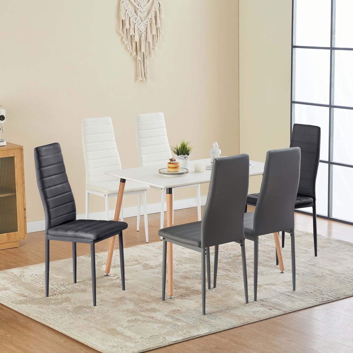 ANN Modern Upholstered Dining Chairs(Set of 4)