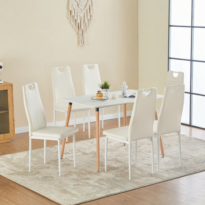 ANN-HANDLE Upholstered Side Chairs (Set of 6)