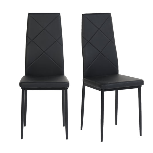 ANN-DIAMOND Upholstered Side Chairs (Set of 2)