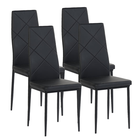 ANN-DIAMOND Upholstered Side Chairs (Set of 4)