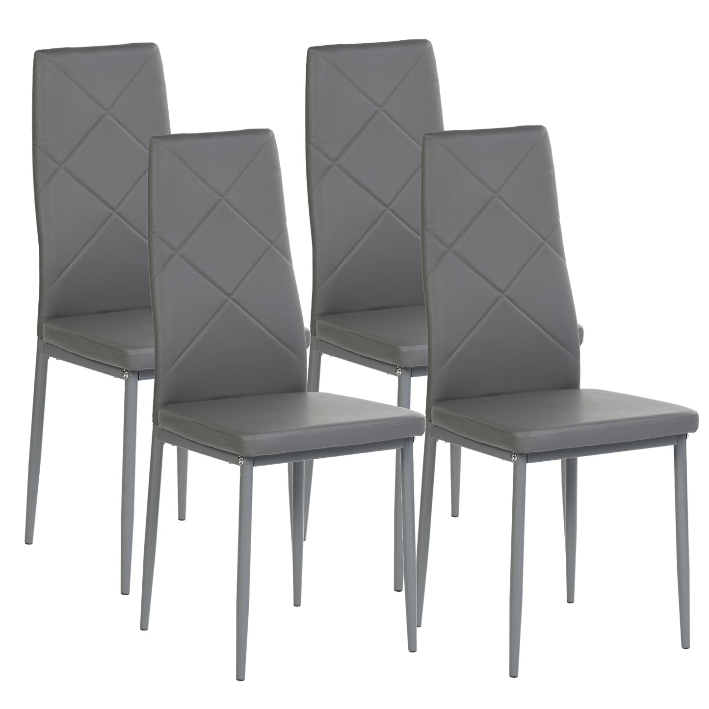 ANN-DIAMOND Upholstered Side Chairs (Set of 4)