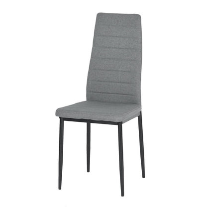 ANN Modern Upholstered Dining Chairs(Set of 6) - Beige/Gray/Brown