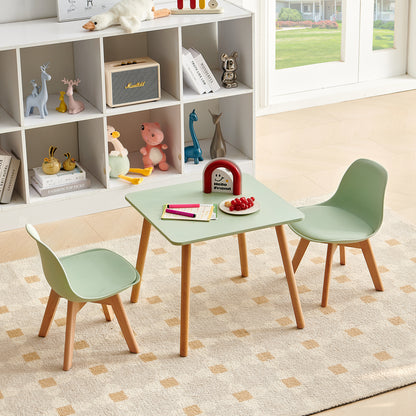 AUBURN Kid's Tables and Chairs Are Suitable for Children Aged 3-5 Years Old - Ice Cream Green