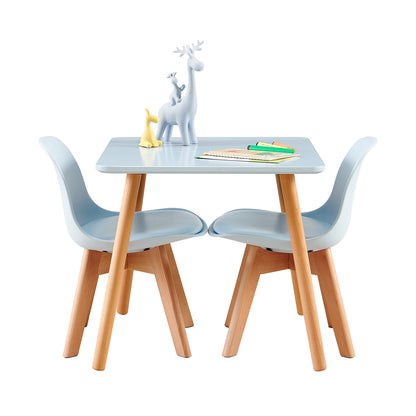 AUBURN Kid's Tables and Chairs Are Suitable for Children Aged 3-5 Years Old - Light Blue