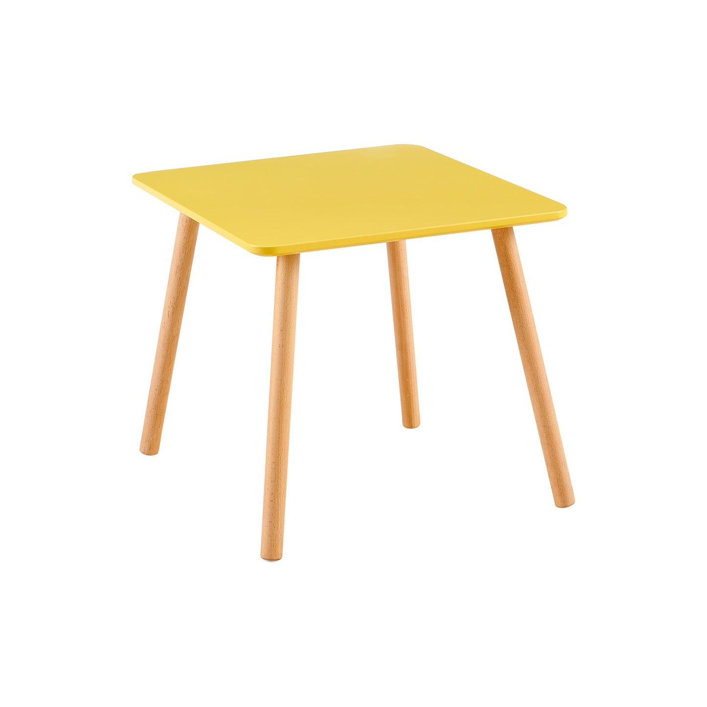 AUBURN Kid's Tables and Chairs Are Suitable for Children Aged 3-5 Years Old - Yellow