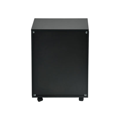 BECKER Roll Container, Mobile Base File Cabinet with 2 Drawers Lockable