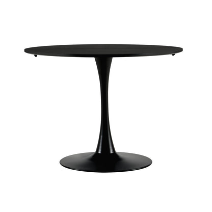 TULIP Trestle Dining Table 100cm - White/Black