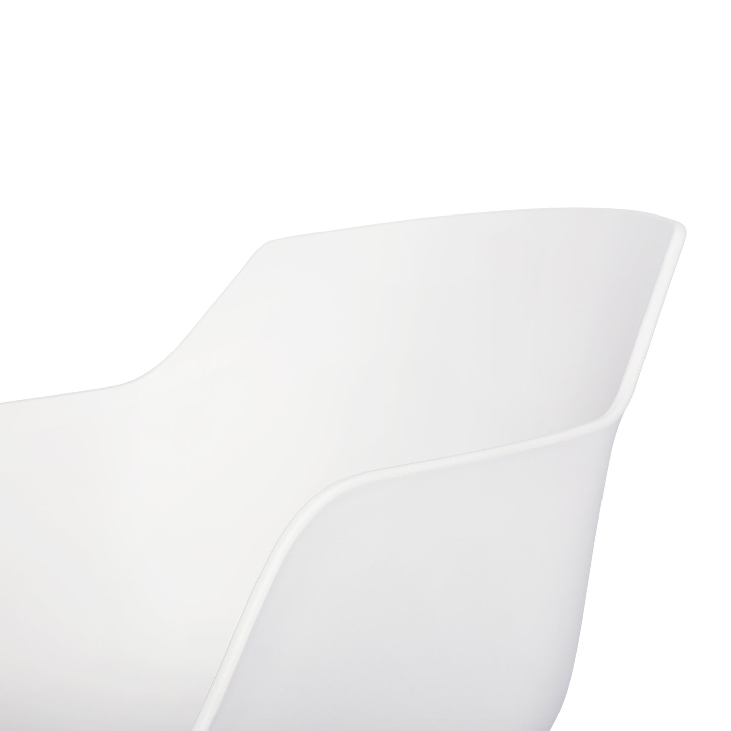 CLOVER Arm Chair (Set of 2)-White/Black/Gray