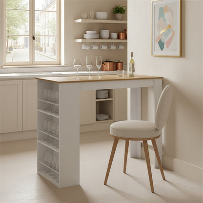 Kitchen and bar table with 3 shelves – High table
