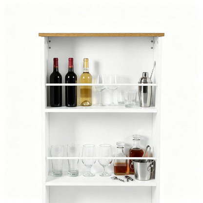 Kitchen and bar table with 3 shelves – High table