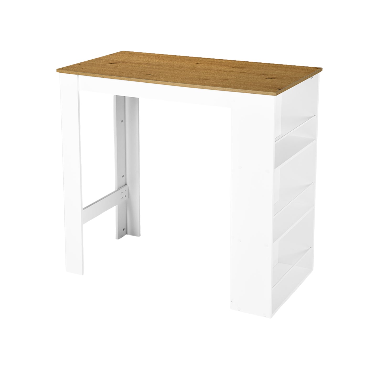 Kitchen and bar table with 3 shelves – High table