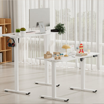 Electric Lift Desk White 120 x 60 cm-DREXEL