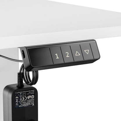 Electric Lift Desk White 120 x 60 cm-DREXEL