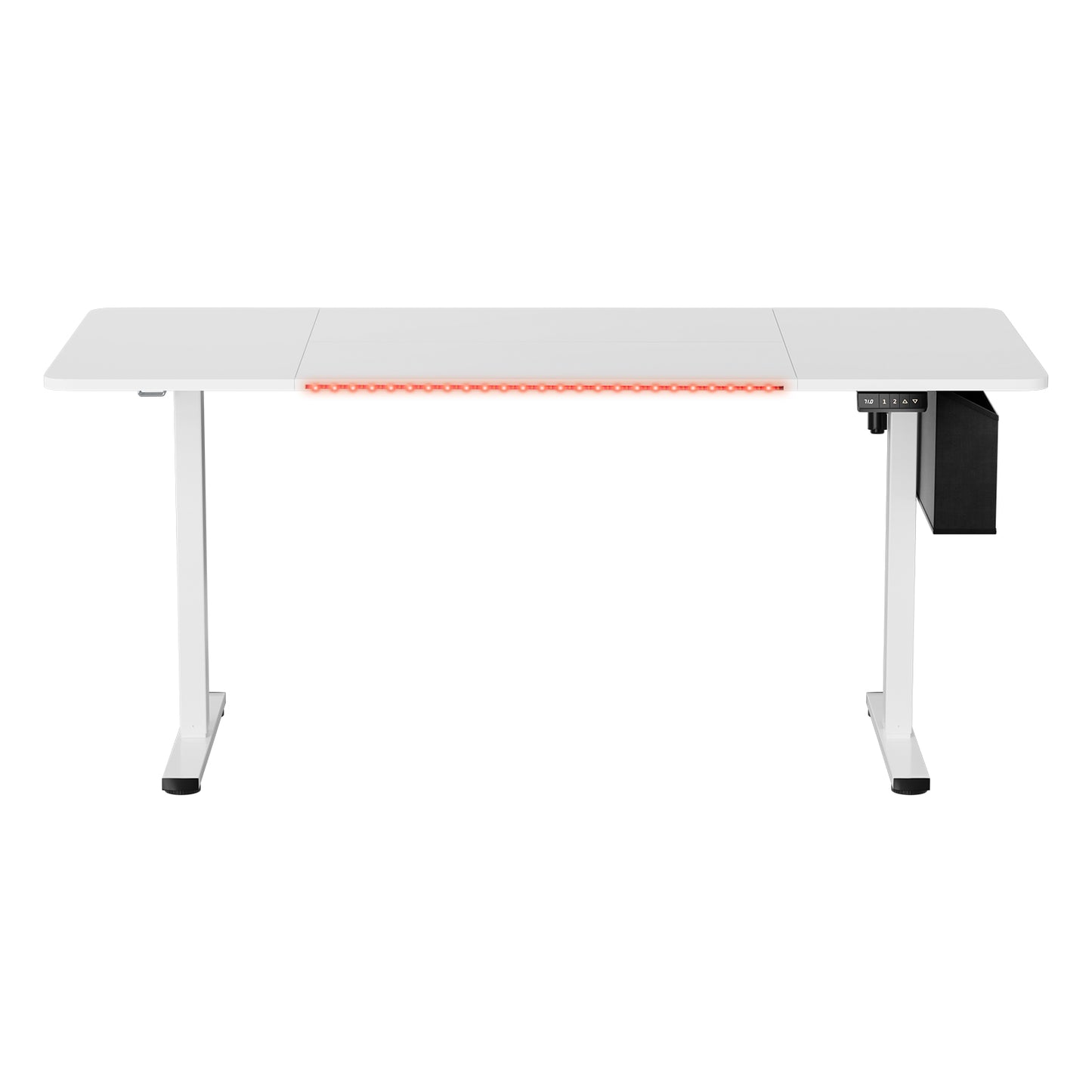 Electric Height Adjustable Desk 160 X 75 CM, White-DUMONT