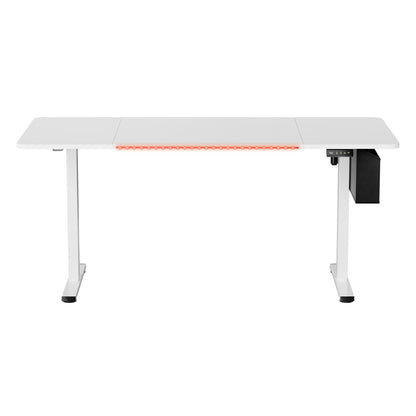 Electric Height Adjustable Desk 160 X 75 CM, White-DUMONT