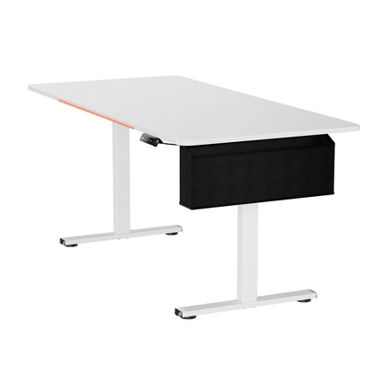 Electric Height Adjustable Desk 160 X 75 CM, White-DUMONT