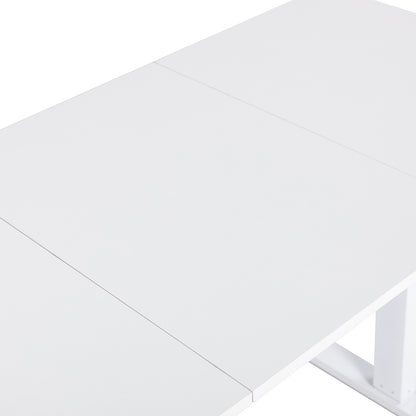 Electric Height Adjustable Desk 160 X 75 CM, White-DUMONT