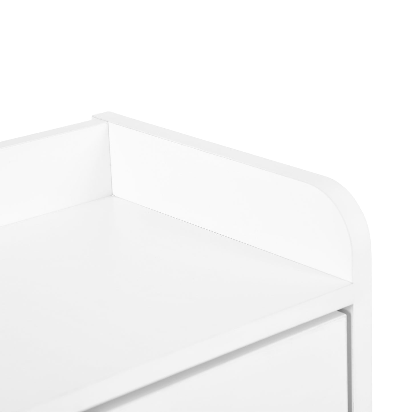 DURHAM Shoe Cabinet 4 Flaps Shoe Rack Shoe 105x23x103 cm - MDF White