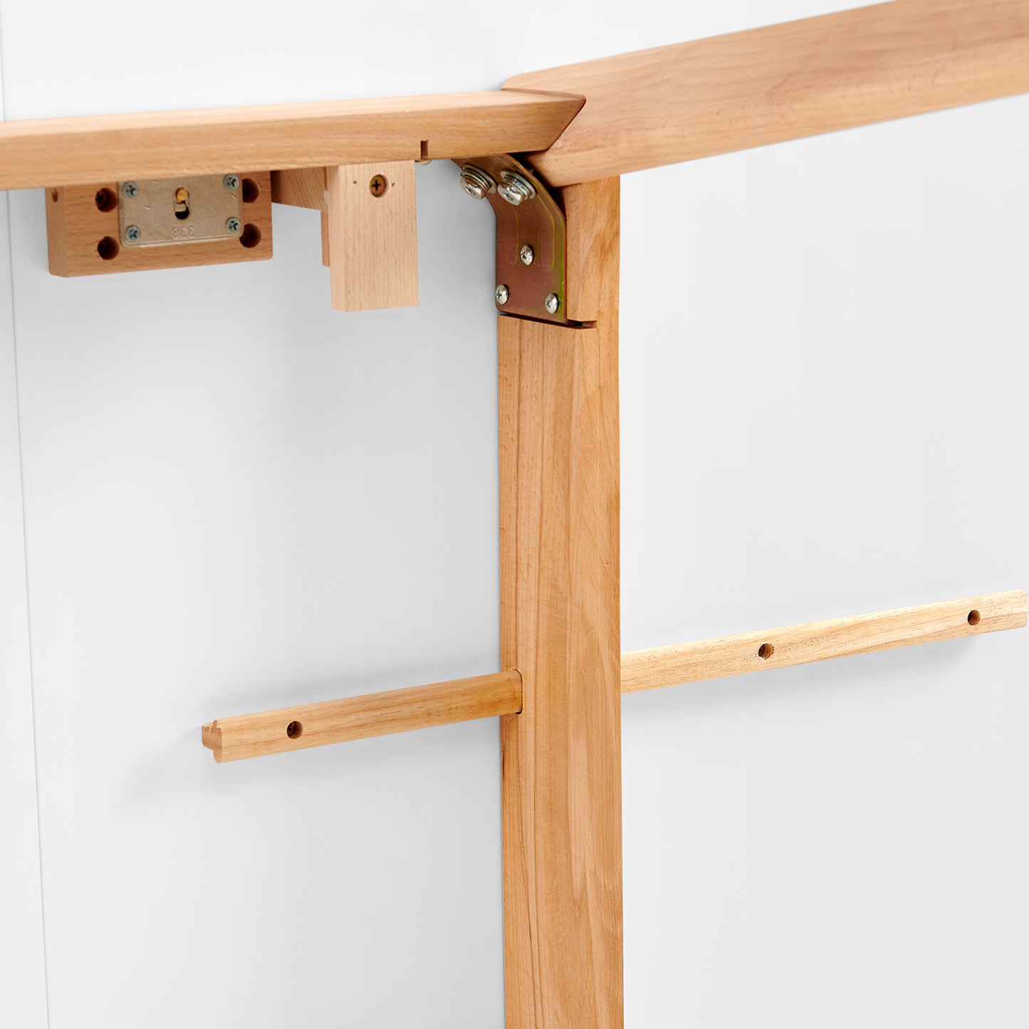 DUVALL Extendable Dining Table Rectangular White 120-160 cm