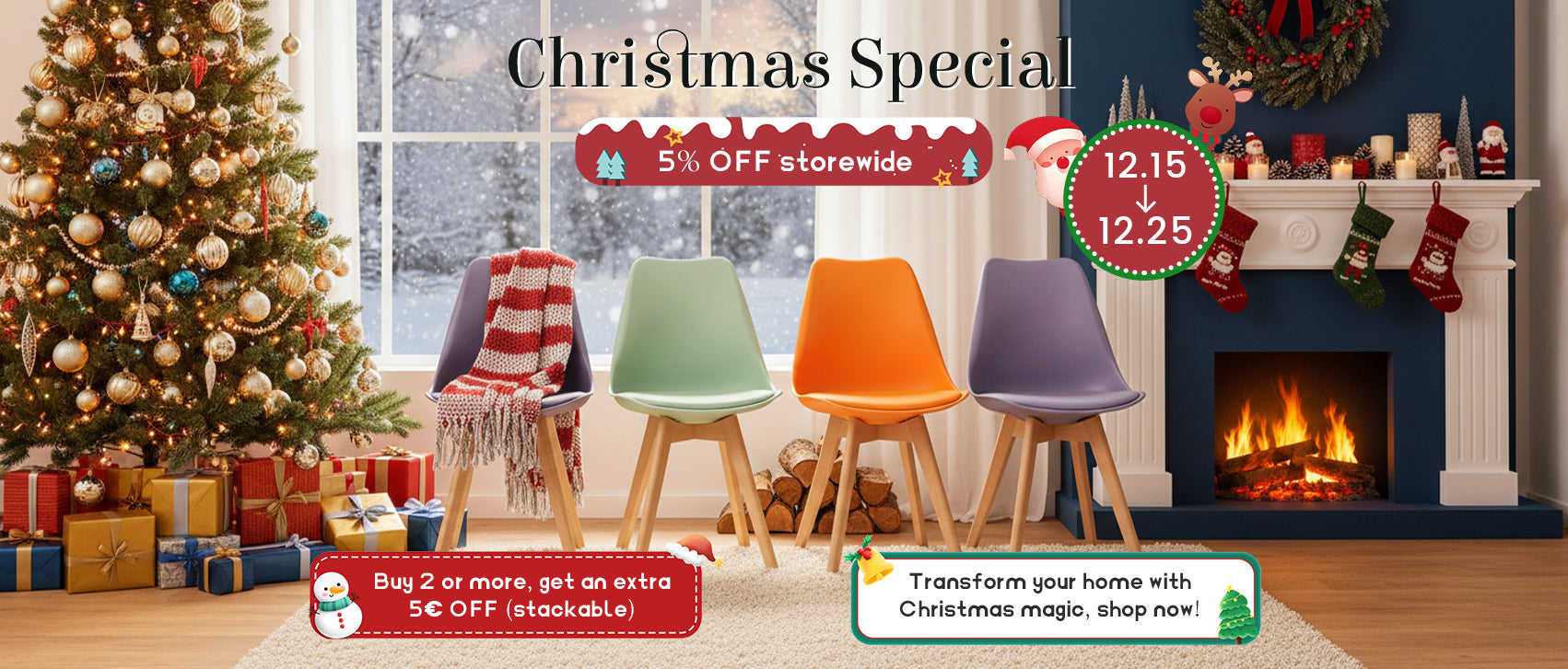 EGGREE Christmas Furniture Sale Poster