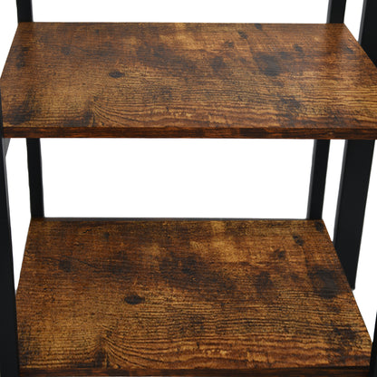 Twin Loft Bed with Desk and Bookcase Black - ESOFEA