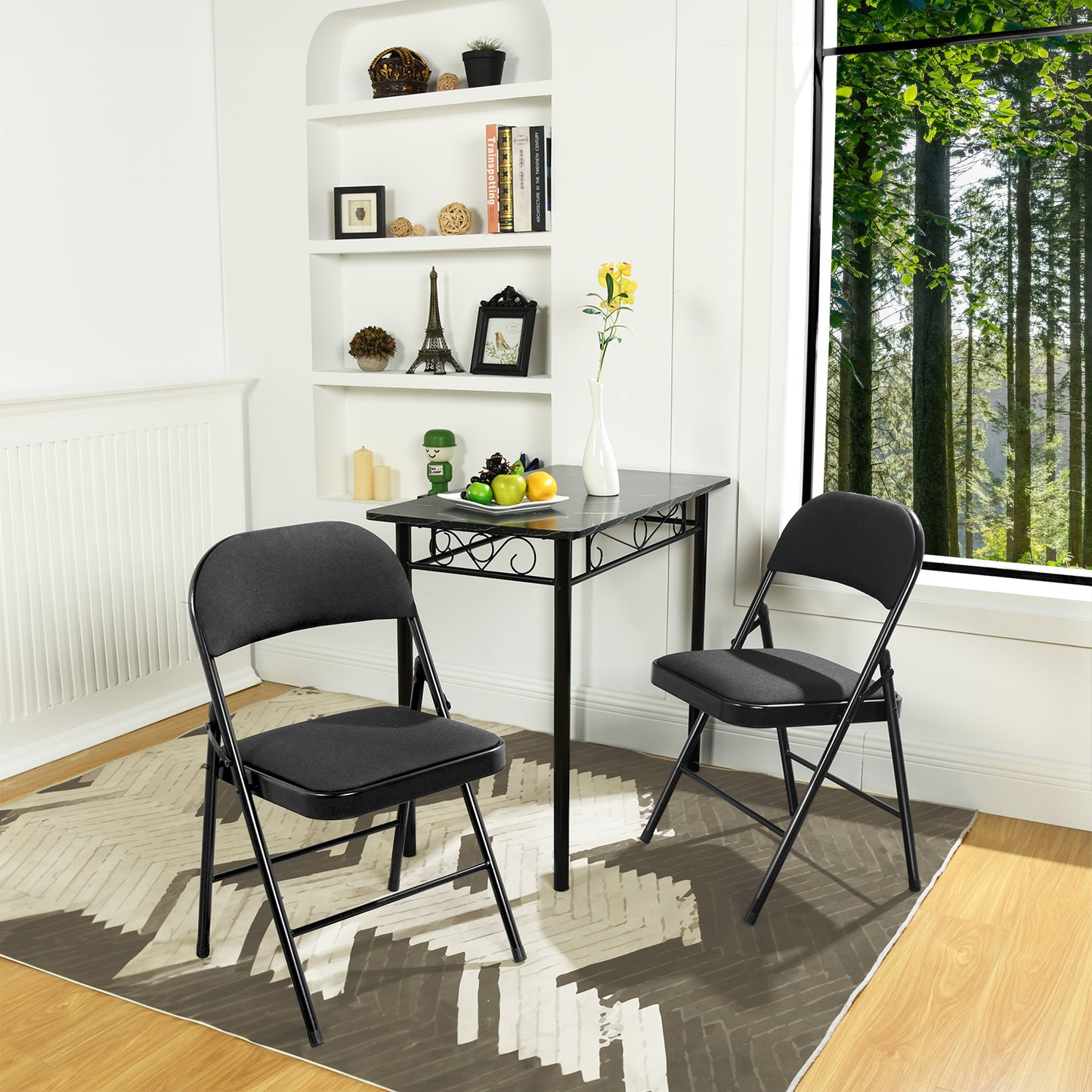 FAIR FELLCE Stackable Folding Chair Set (Set of 6)