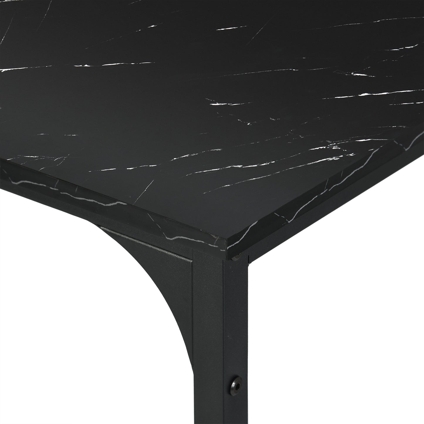 Dining Table With Bench With Black Marble -FAIRMAN ST