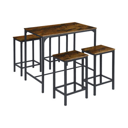 FAIRMAN 4-Person Retro Bar Set - Fire Pattern