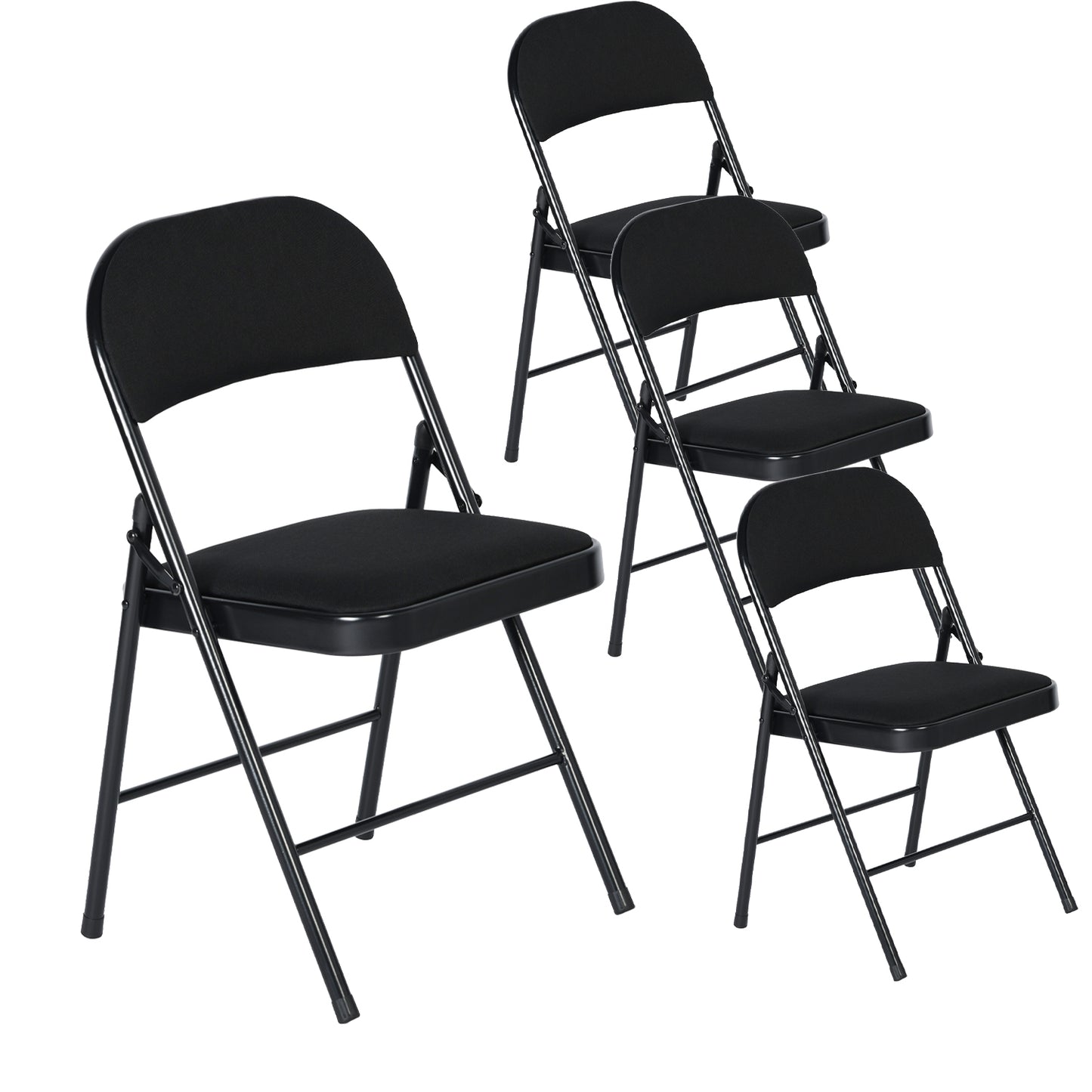 FAIR FELLCE Stackable Folding Chair Set (Set of 2/4/6)