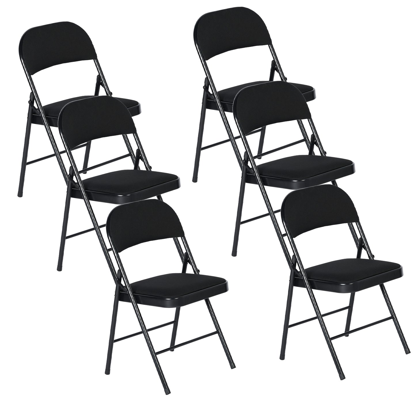 FAIR FELLCE Stackable Folding Chair Set (Set of 2/4/6)