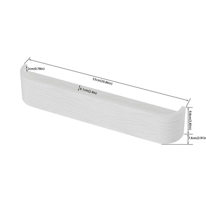 Modern Wall Mounted Coat Rack with Hidden Wall Hooks-White