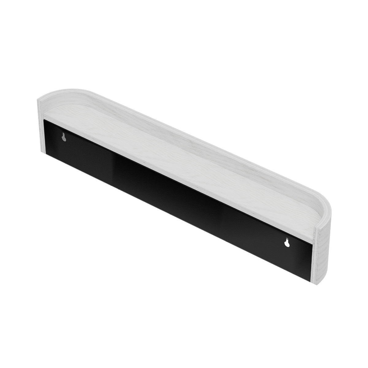 Modern Wall Mounted Coat Rack with Hidden Wall Hooks-White