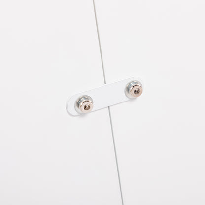 2-Layer Round Coffee Table White-FULLER