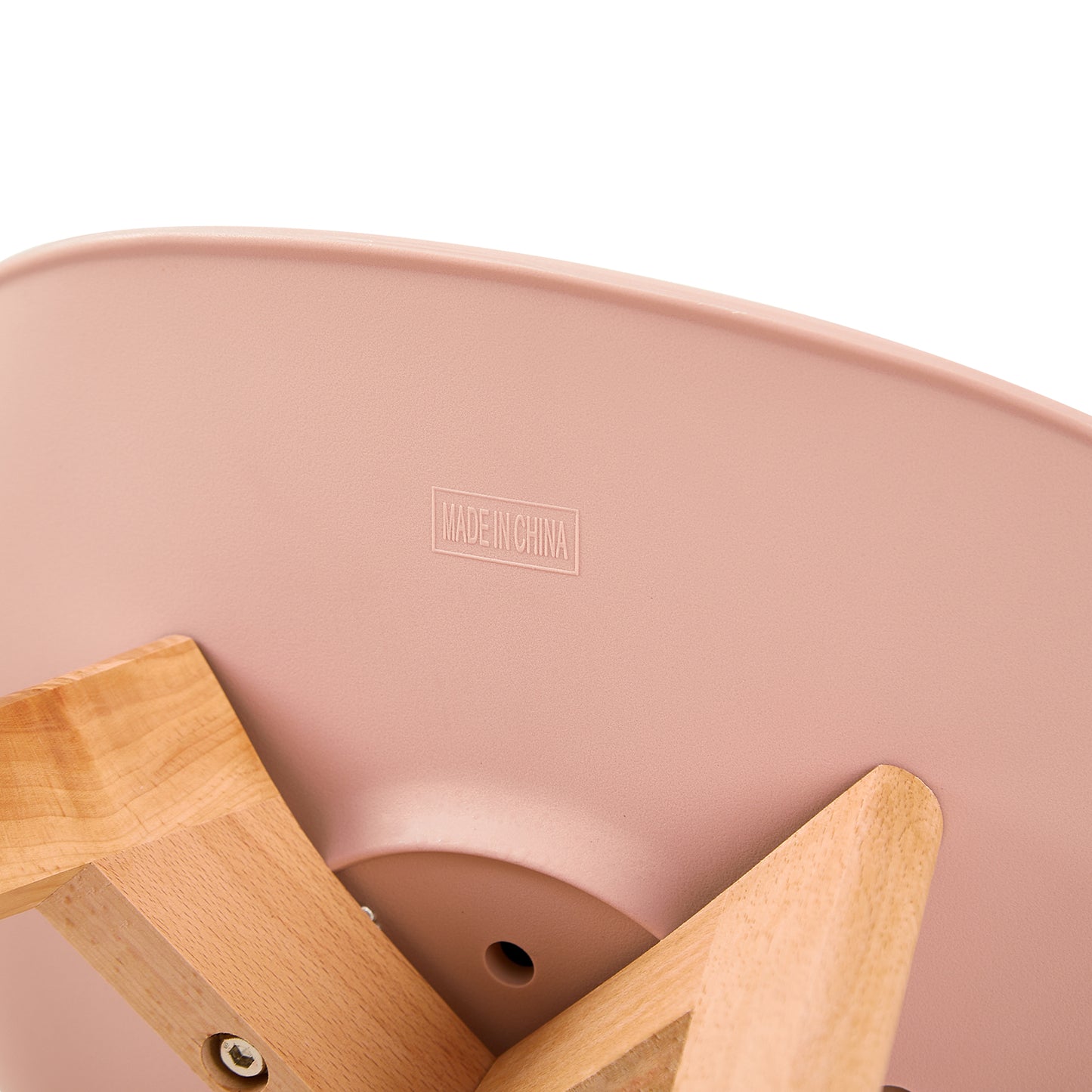 GRAND Set di 2 sedie da pranzo per bambini con gambe in faggio – rosa/bianco