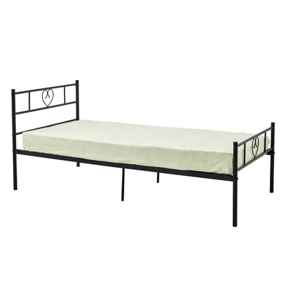 HERB Black Heart Shaped Metal Bed