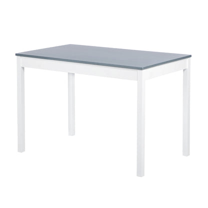 JOEL Square Dining Set -White and Gray