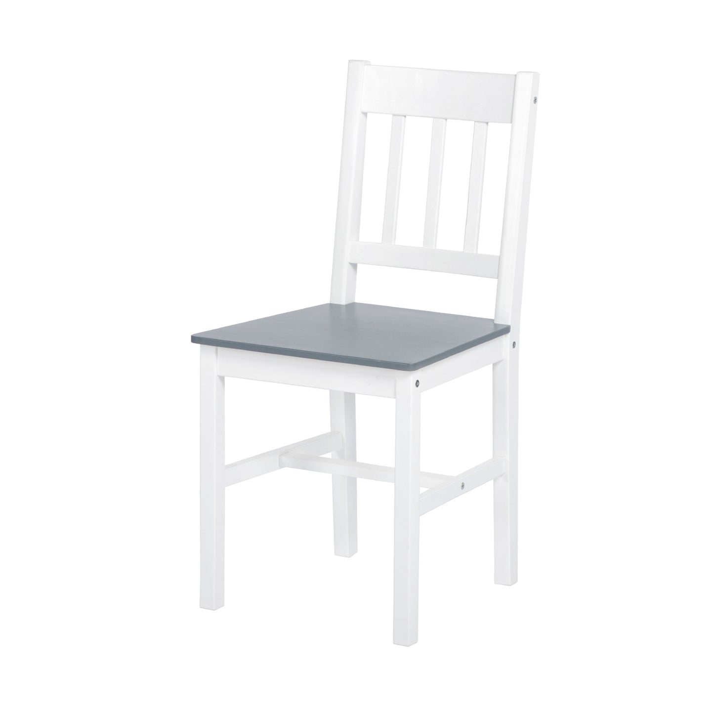 JOEL Square Dining Set -White and Gray