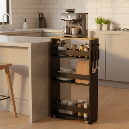 Narrow Drag-on Spice Rack, 4 Layers - LAMKIN