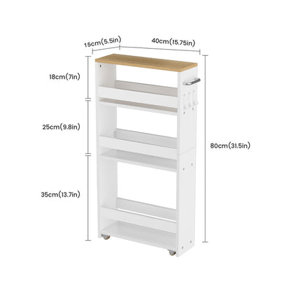 Narrow Drag-on Spice Rack, 4 Layers - LAMKIN