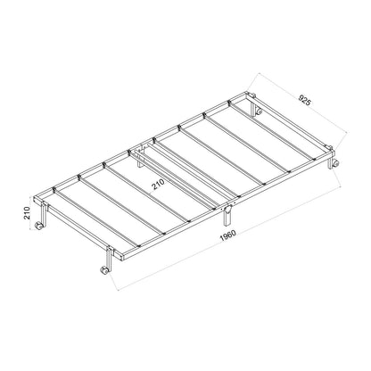 LIA Single/Double  Foldable Steel Bed Frame