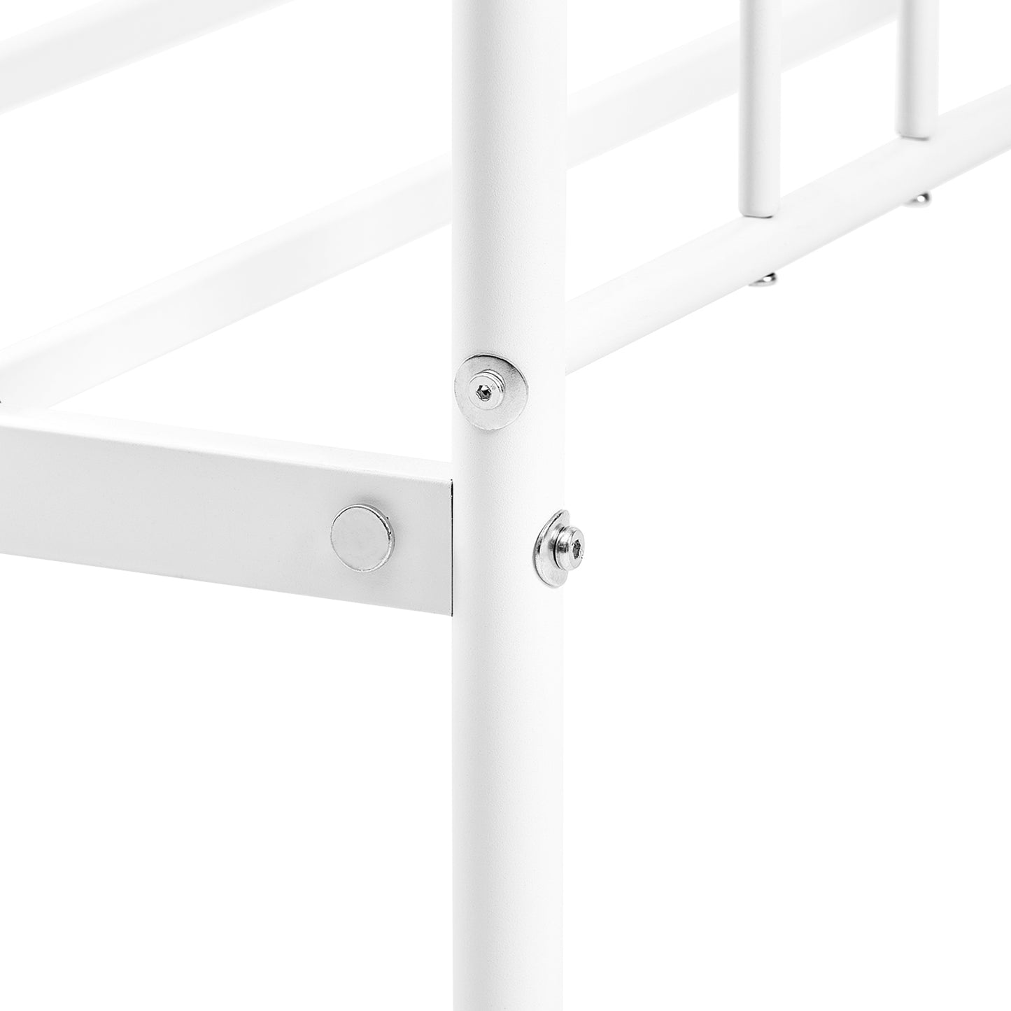 LOCARNO Metal Bed 90x200 cm-White