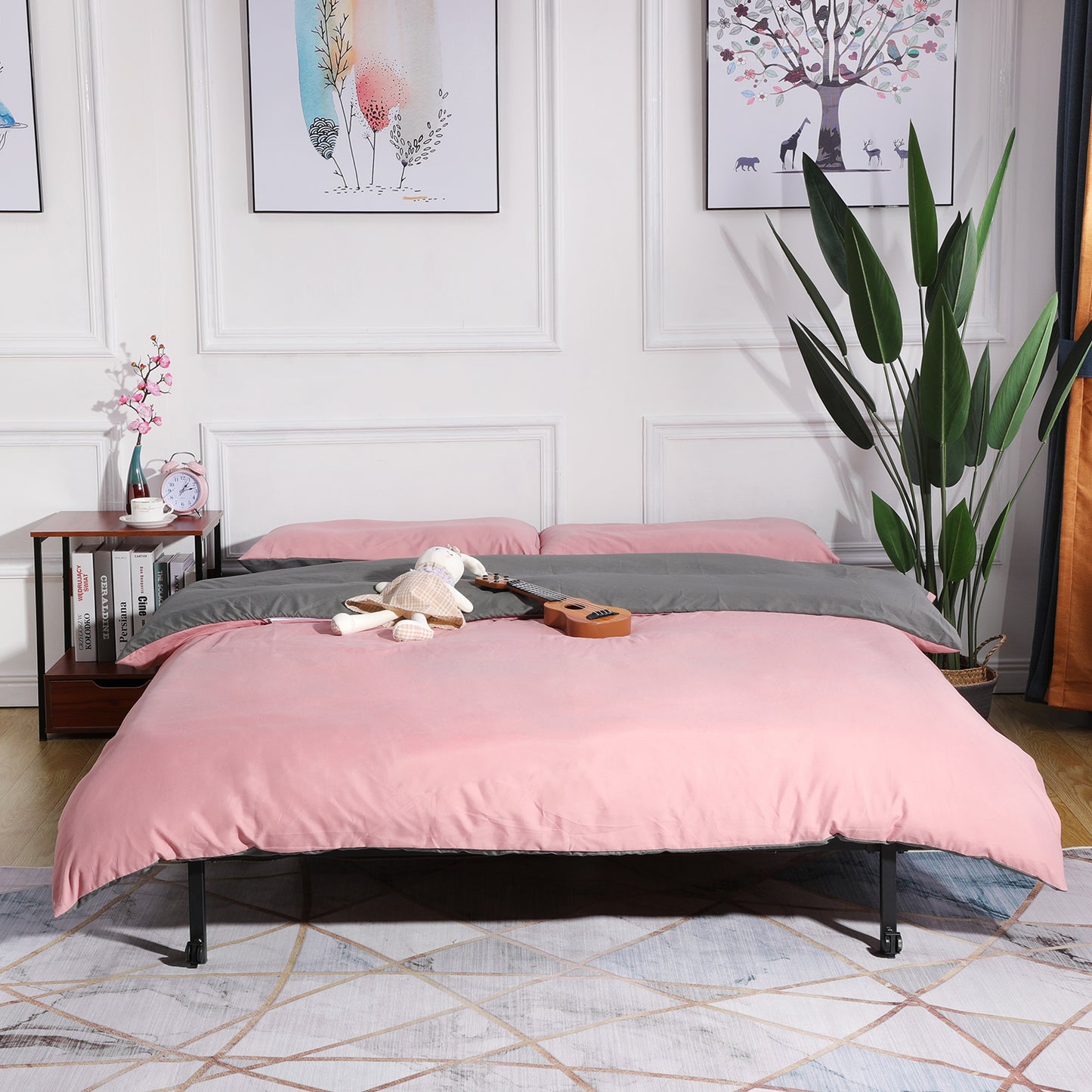 LIA Single/Double  Foldable Steel Bed Frame