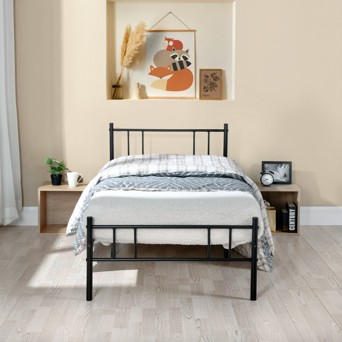 LOCARNO Metal Single/Double Bed Frame