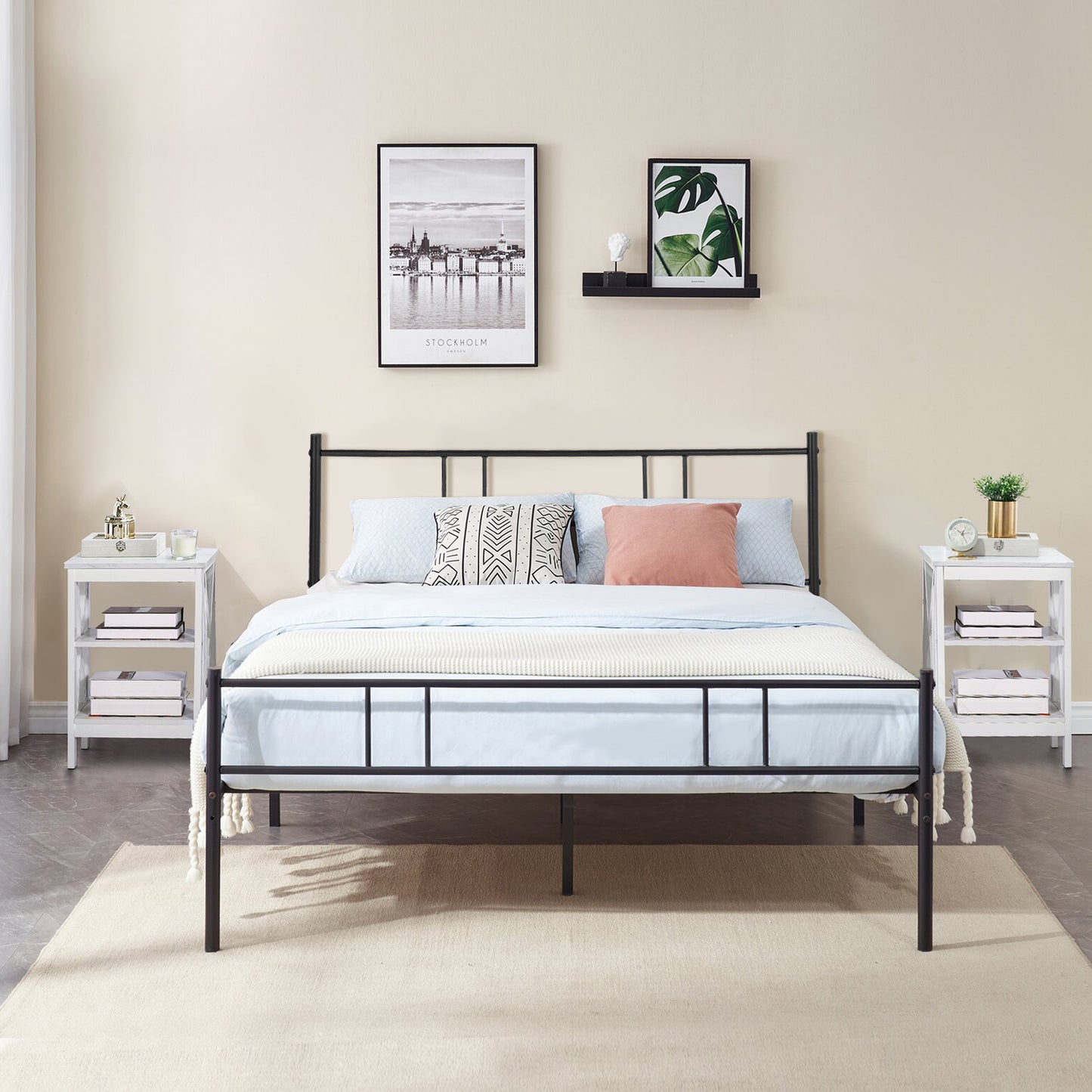 LOCARNO Metal Single/Double Bed Frame