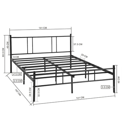 LOCARNO Metal Single/Double Bed Frame